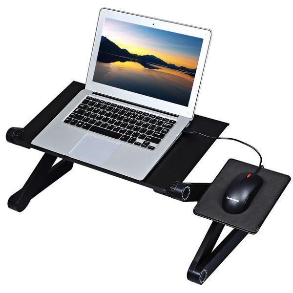 Adjustable ergonomic portable aluminum laptop desk - shopnormad